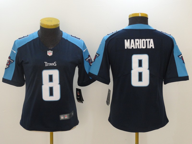 Women's Tennessee Titans #8 Marcus Mariota Navy New 2018 Vapor Untouchable Limited Stitched NFL Jersey